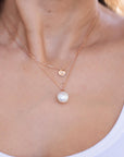 Rose Gold Natural Pearl Necklace