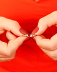 Ruby Ring, Mixed Metal Ring, July Birthstone