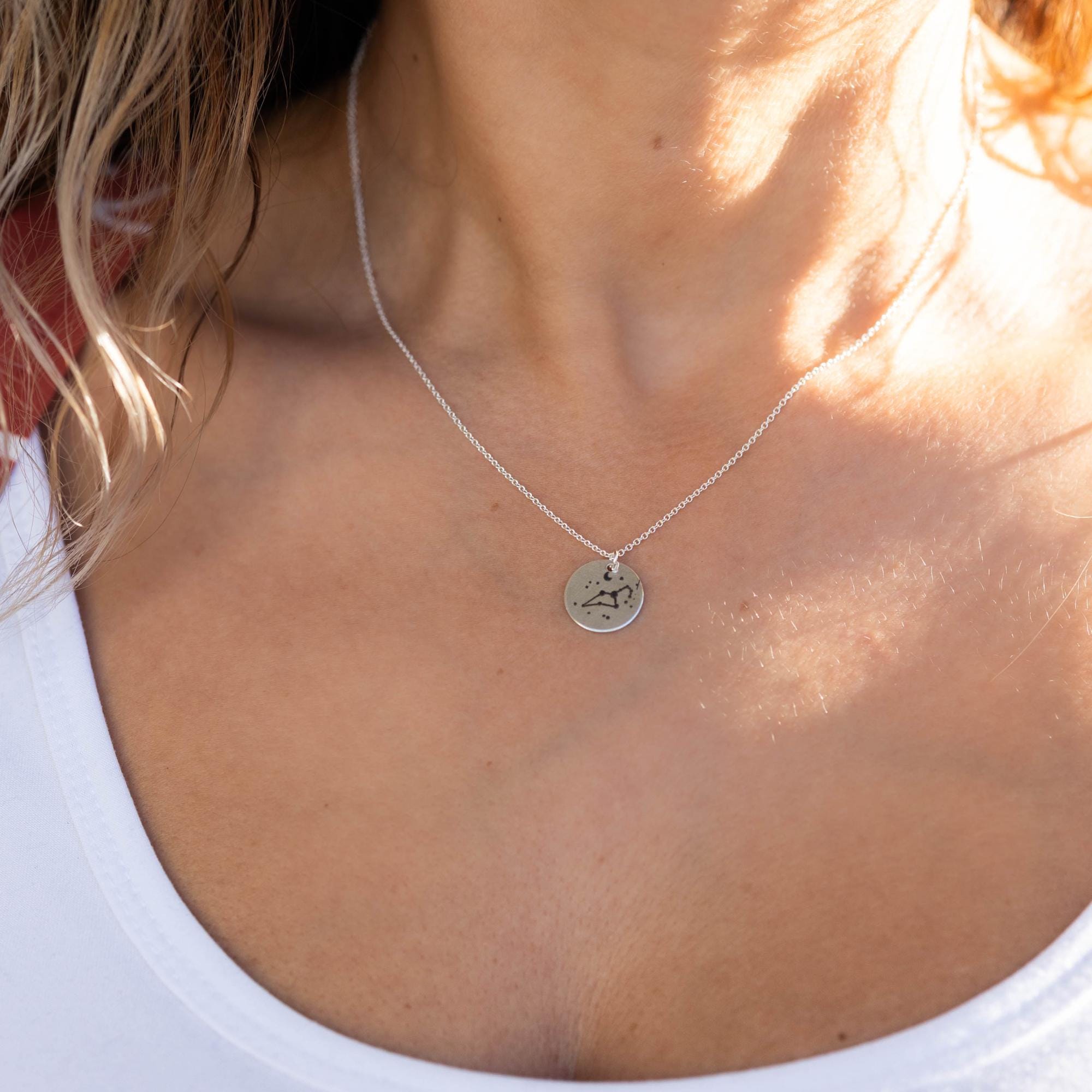 Gold Constellation Necklace, Custom Zodiac Necklace - Melt'm Jewelry