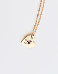 Engraved Heart Necklace, Custom Jewelry, Kids Initial Necklace, Letter Necklace, Gift For Best Friend, heart Jewelry