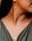 Birth Flower Necklace 14k Gold Filled, Birth Month Necklace