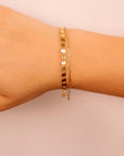 Gold Filled Sequin Chain Bracelet - Melt'm Jewelry