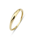 Thin Dome Ring 14k Solid Gold