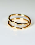 X Ring, Wrap Ring, Criss Cross Ring in gold filled or sterling silver - Melt'm Jewelry