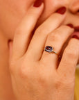 Sapphire Solitaire Ring 14k Gold - Melt'm Jewelry