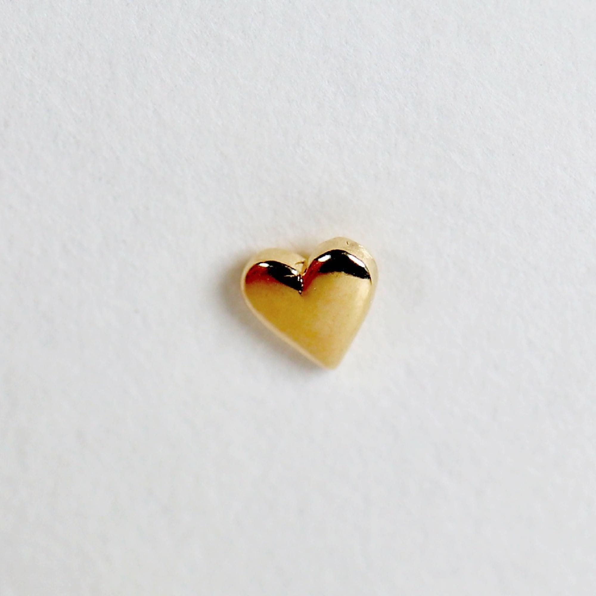 Heart Cartilage Earrings in 14k Gold - Melt'm Jewelry