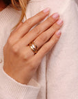 Wavy Wedding Band 14k Gold - Melt'm Jewelry