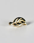 Leaf Flat Back Earrings 14k Solid Gold, Nature Stack Earrings - Melt'm Jewelry