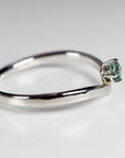 Blue Montana Sapphire V Shaped Ring 14K Gold - Melt'm Jewelry