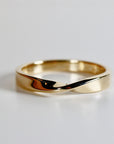 Mobius Ring 14k Gold, Twisted Gold Ring, Mobius Wedding Ring, Infinity Ring, His and Hers Matching Band, Stackable Wedding Ring