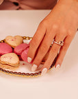 Emerald Cut Morganite Ring 14k Solid Gold - Melt'm Jewelry