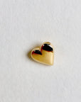 Heart Cartilage Earrings, 14k Solid Gold Earrings, Internally Threaded Flat Back Earrings, Heart Piercing Studs, Tragus Valentine's Gift