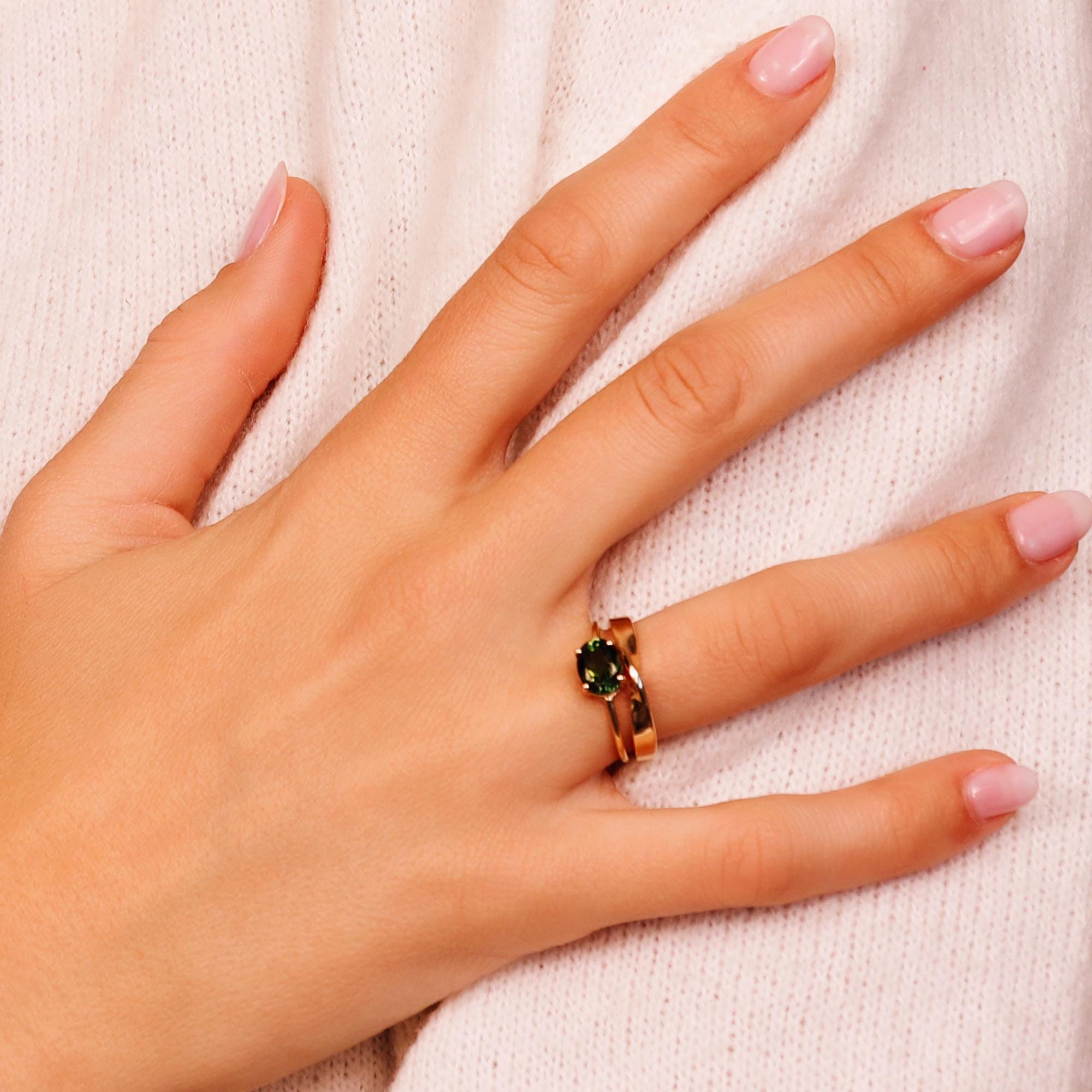 Mobius Ring 14k Gold, His and Hers Matching Band - Melt'm Jewelry