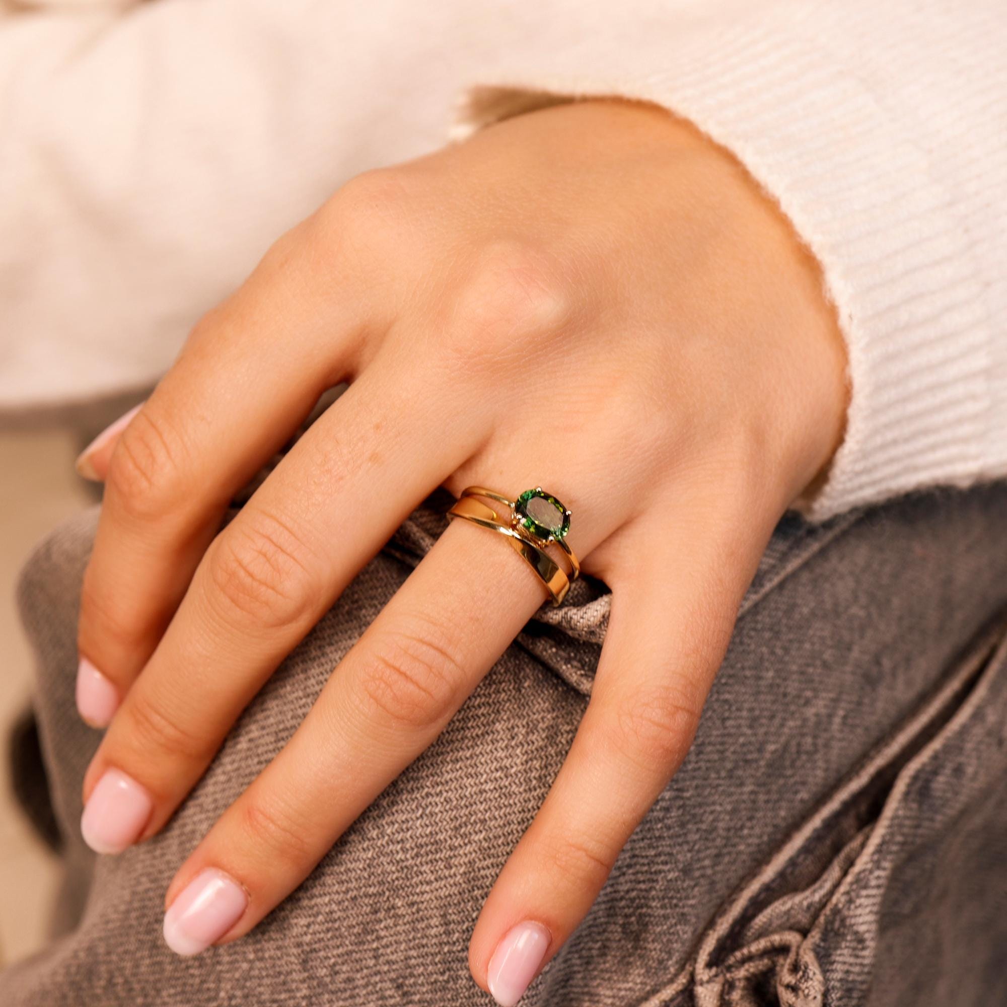 Mobius Ring 14k Gold, His and Hers Matching Band - Melt'm Jewelry