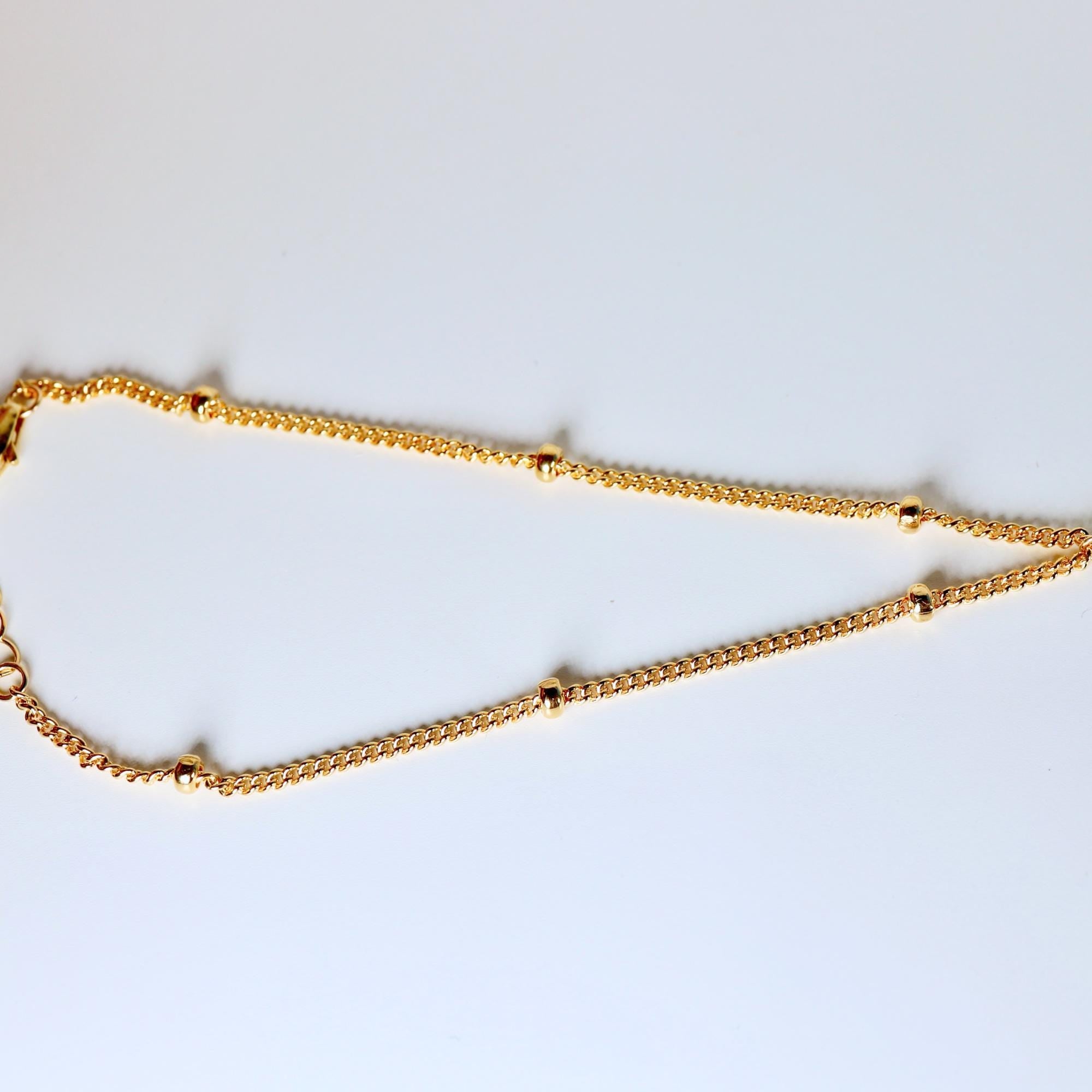 Gold Slave Bracelet, Satellite Hand Chain Bracelet - Melt'm Jewelry