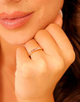 Ombre Ring Band in 14k Solid Gold - Melt'm Jewelry