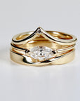 Marquise Moissanite Ring in 14k Gold - Melt'm Jewelry