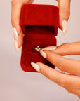 Handcrafted Rose Cut Salt and Pepper Diamond Cluster Ring - Melt'm Jewelry