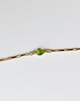 Dainty Gold Slave Bracelet, Peridot Hand Chain Bracelet - Melt'm Jewelry