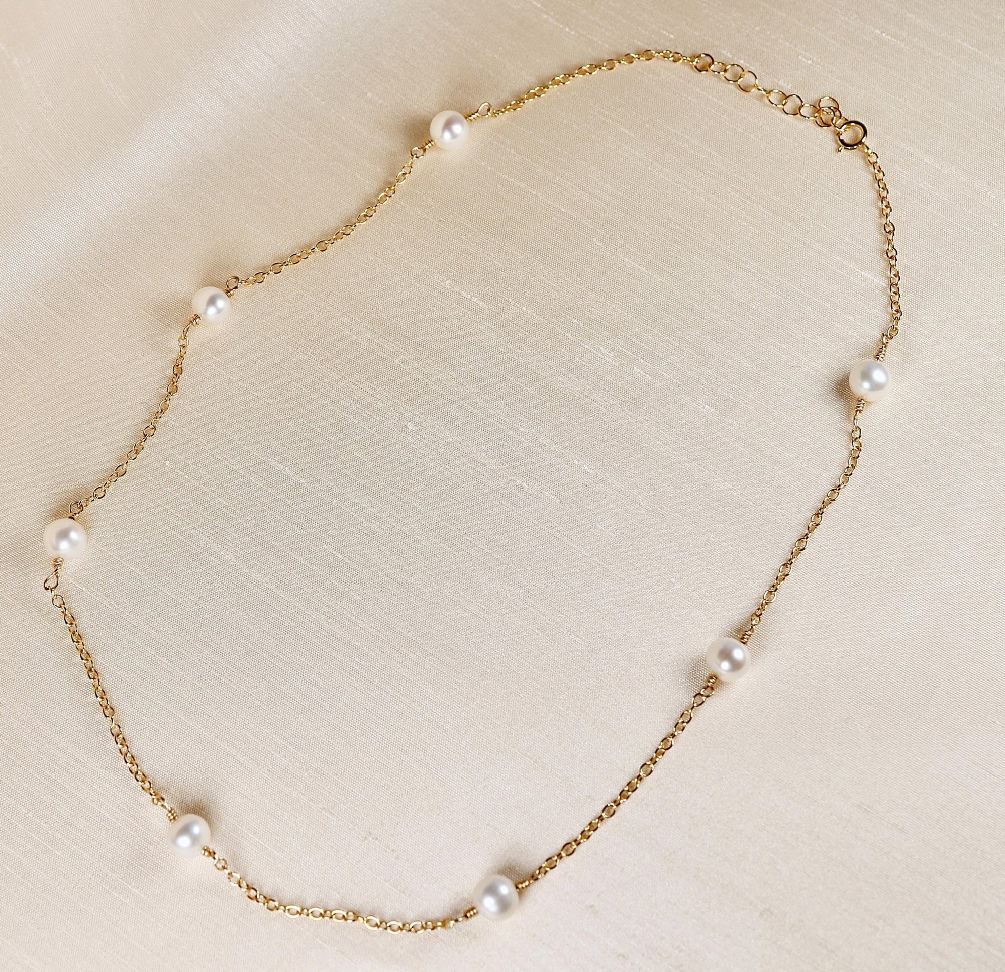Freshwater Pearl Choker Necklace - Melt'm Jewelry