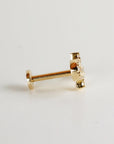 Ankh Flat Back Cartilage Earring 14k Solid Gold - Melt'm Jewelry