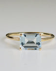 Aquamarine Engagement Ring - Melt'm Jewelry