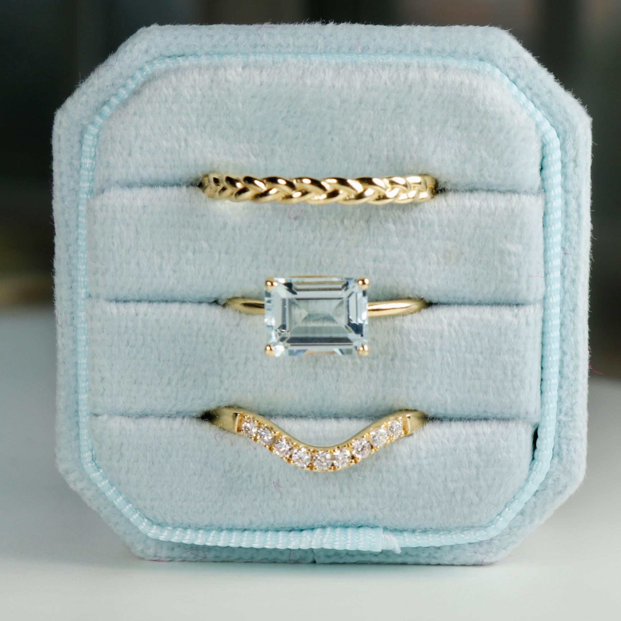Aquamarine Engagement Ring