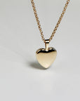 14k Solid Gold Personalized Heart Locket Necklace, Memorial Photo Pendant Necklace - Melt'm Jewelry