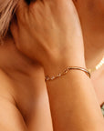 Three Birthstone Bracelet 14k Gold Filled - Melt'm Jewelry
