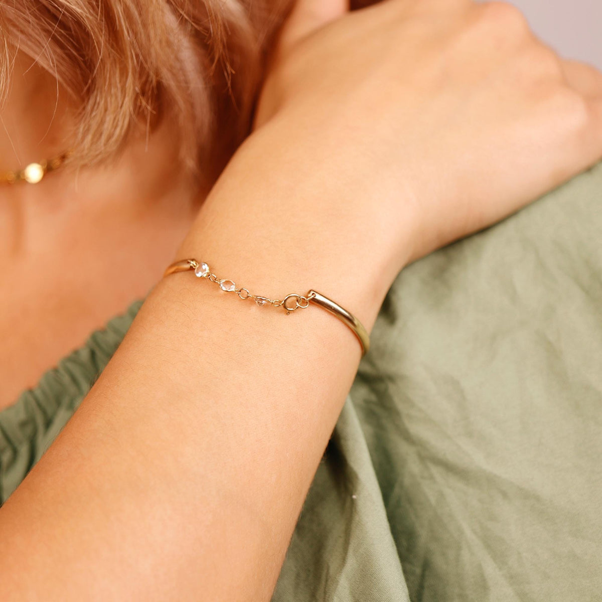 Three Birthstone Bracelet 14k Gold Filled - Melt'm Jewelry