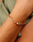 Three Birthstone Bracelet 14k Gold Filled - Melt'm Jewelry