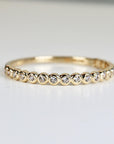 Half Eternity Ring 14k Solid Gold