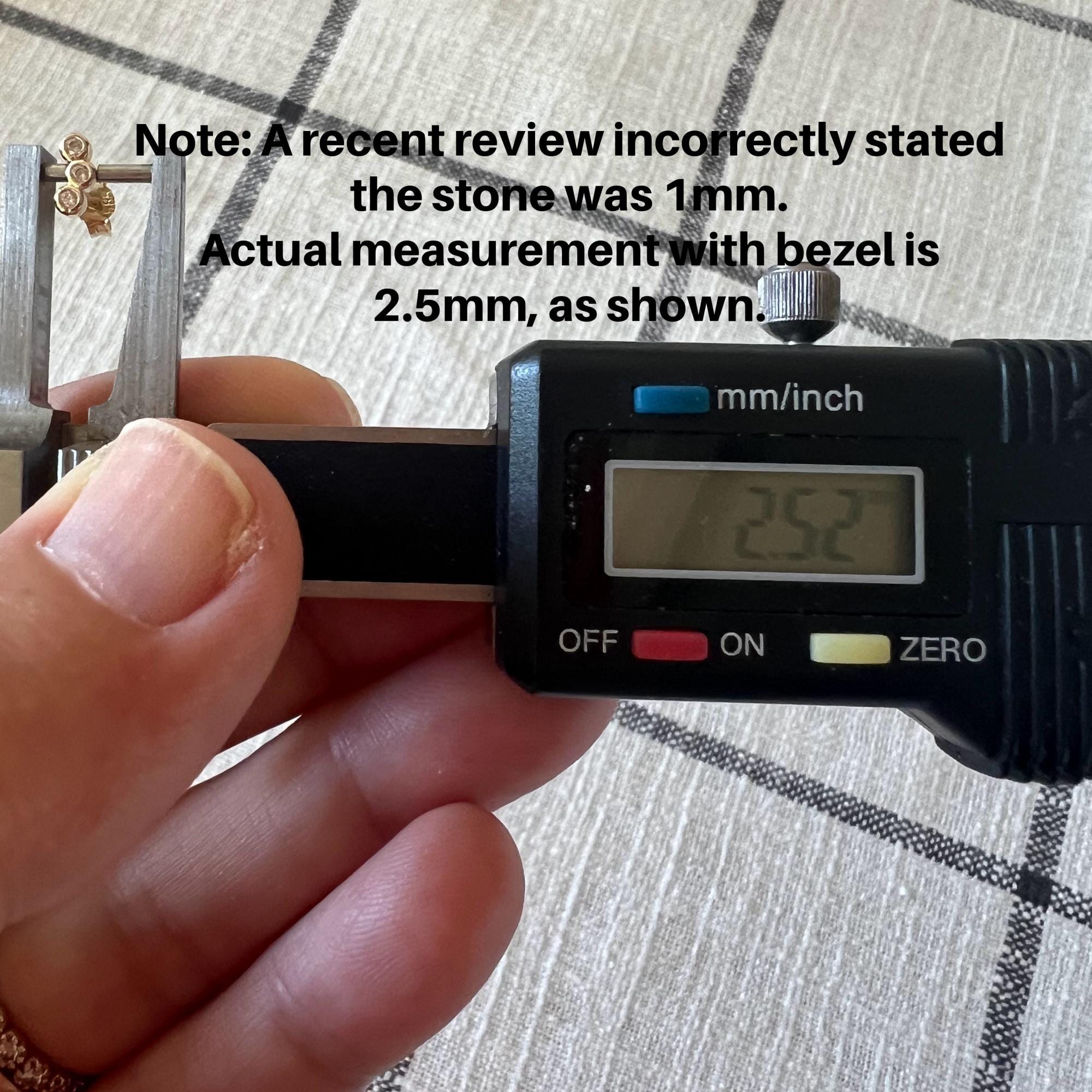 14k Gold 3 Stone Bezel Set CZ Cubic Zirconia Cluster Earrings - Melt'm Jewelry