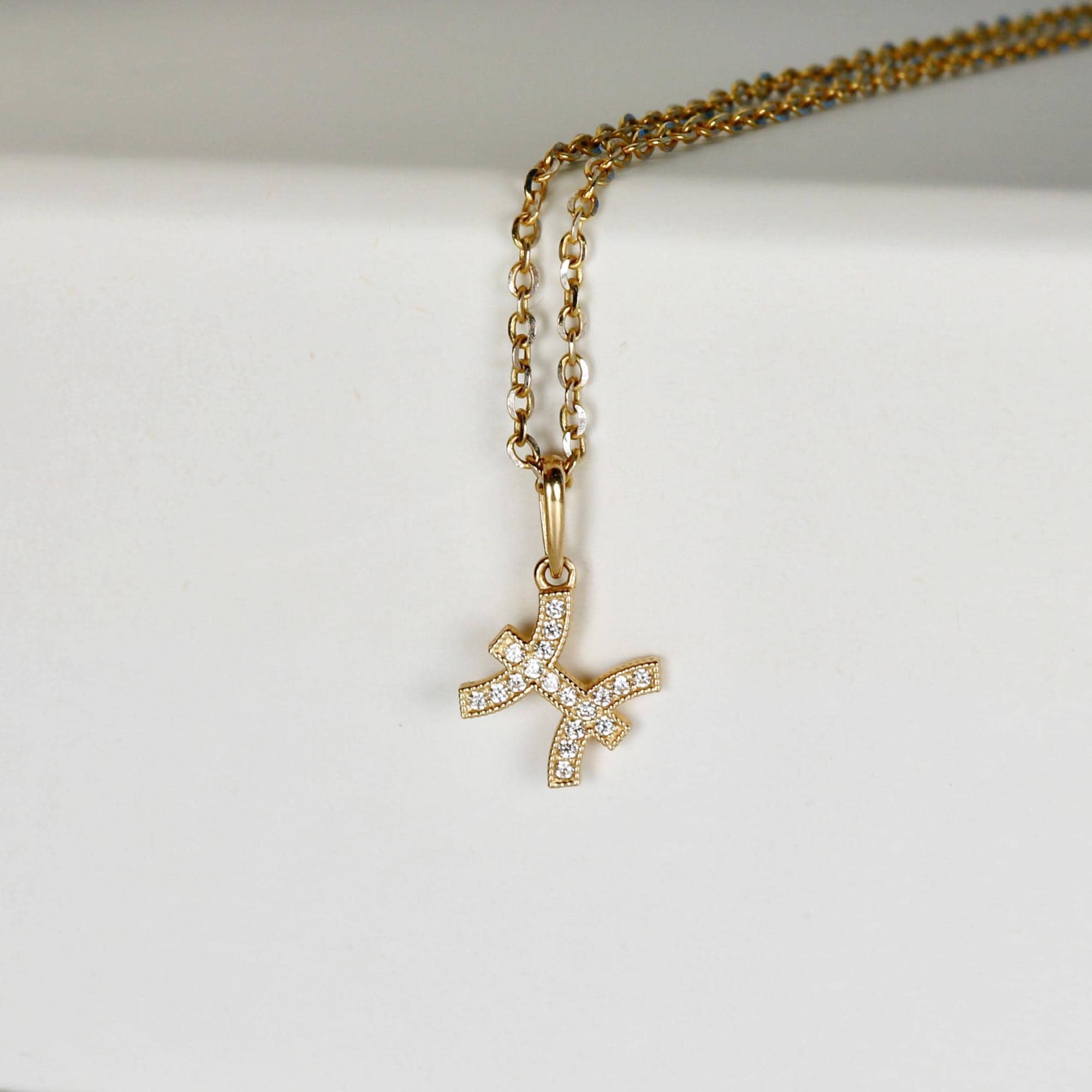 14k Solid Gold Zodiac Necklace, Custom Zodiac Necklace - Melt'm Jewelry