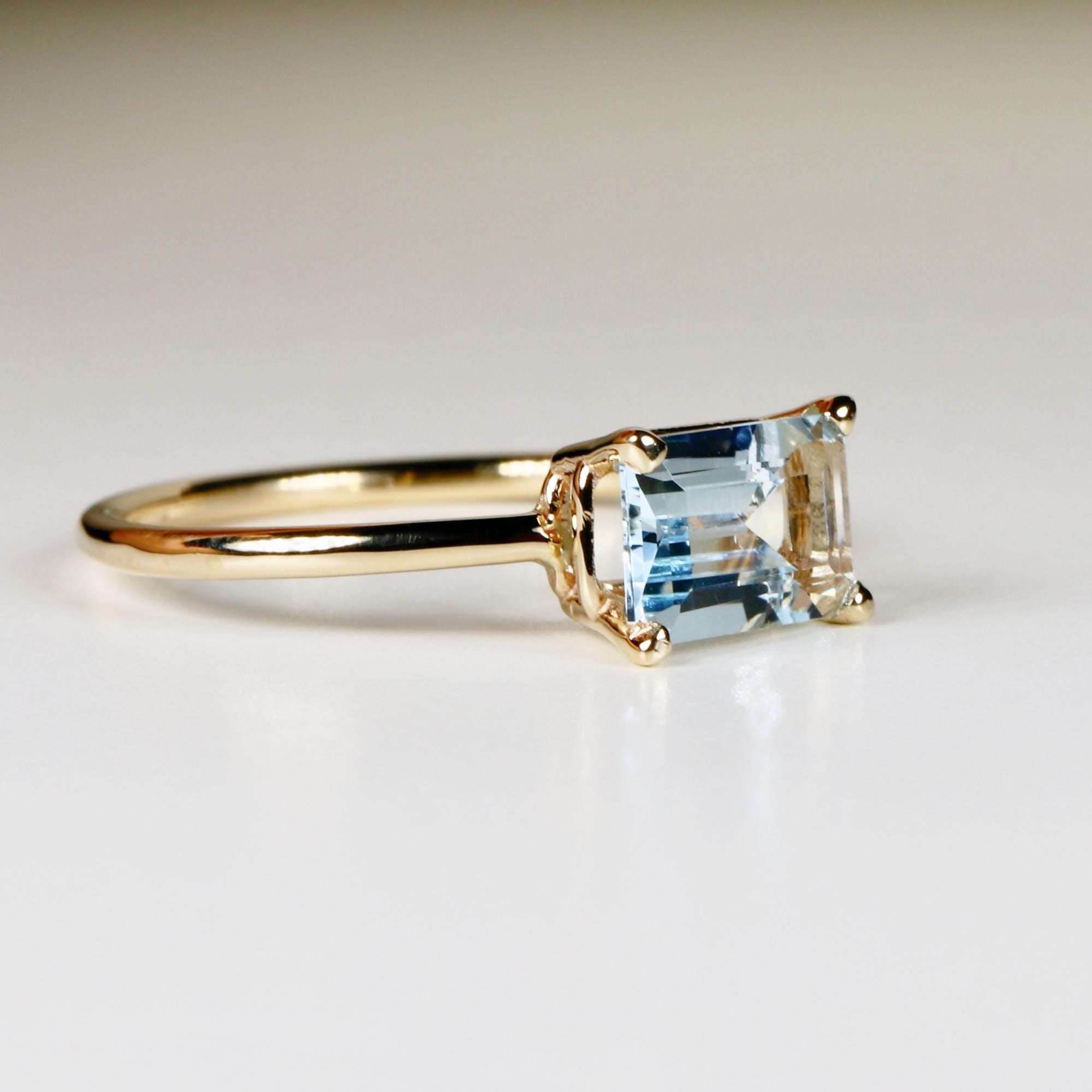 Aquamarine Engagement Ring