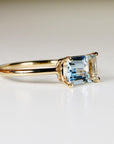 Aquamarine Engagement Ring - Melt'm Jewelry
