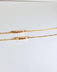 Engraved Kids Bar Bracelet Gold Filled, Custom Nameplate Bracelet for Baby or Toddler - Melt'm Jewelry