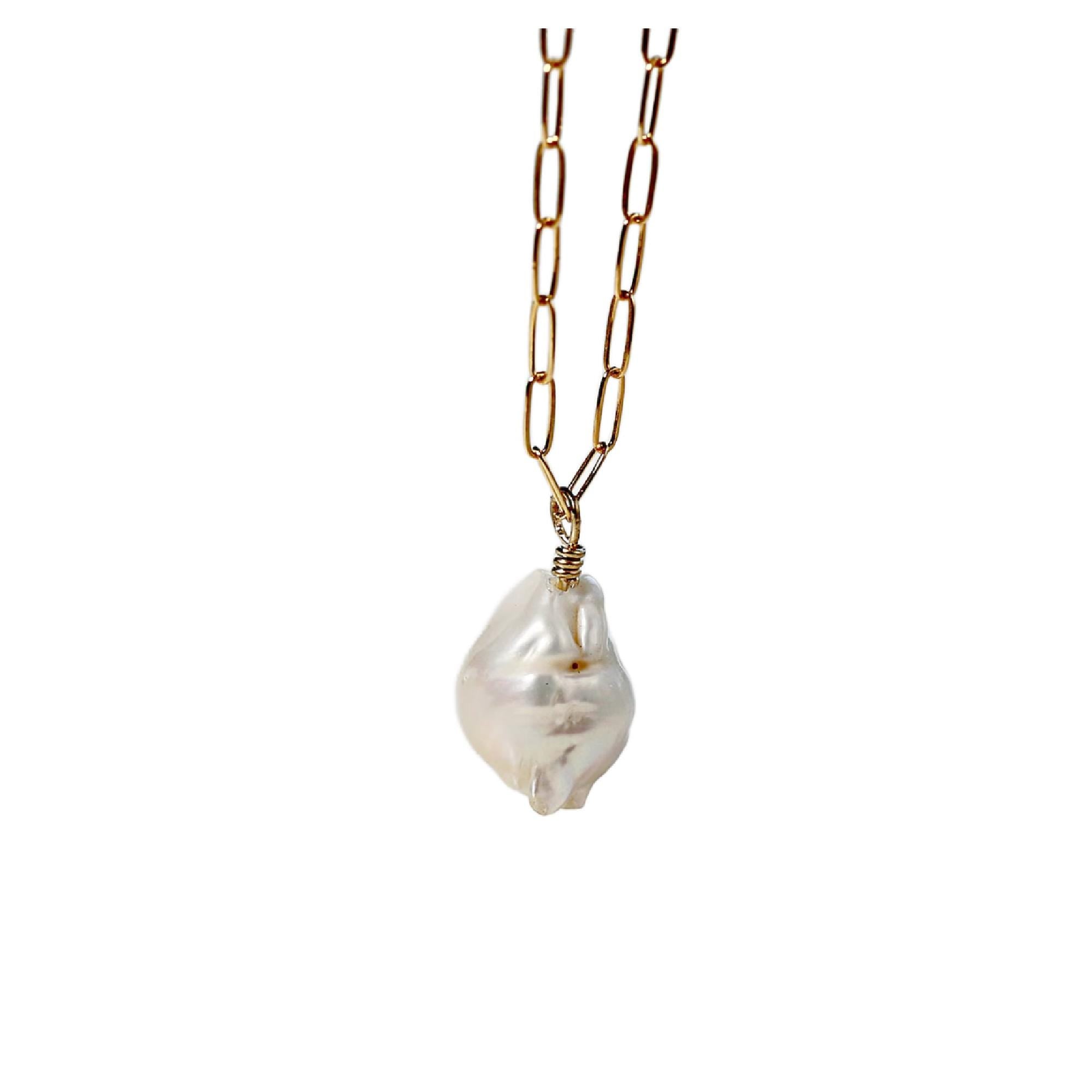 Baroque Natural Pearl Necklace - Melt'm Jewelry