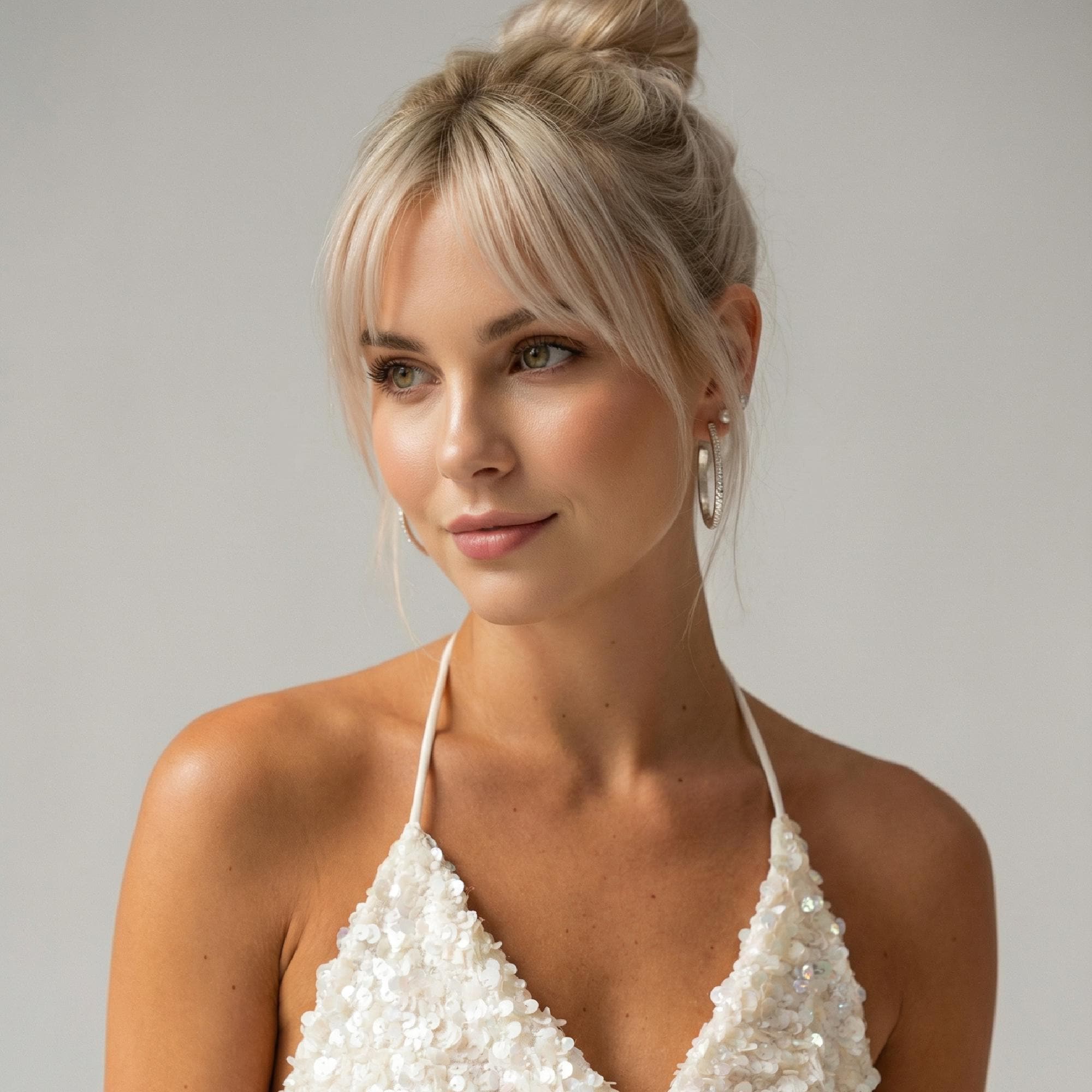 2 Inch Patterned Large Silver Hoop Earrings - Melt'm Jewelry