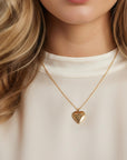 Personalized Birth Flower Heart Locket Necklace, Memorial Photo Pendant Necklace