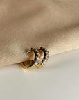 Chunky Diamond Huggie Earrings in 14K Gold - Melt'm Jewelry