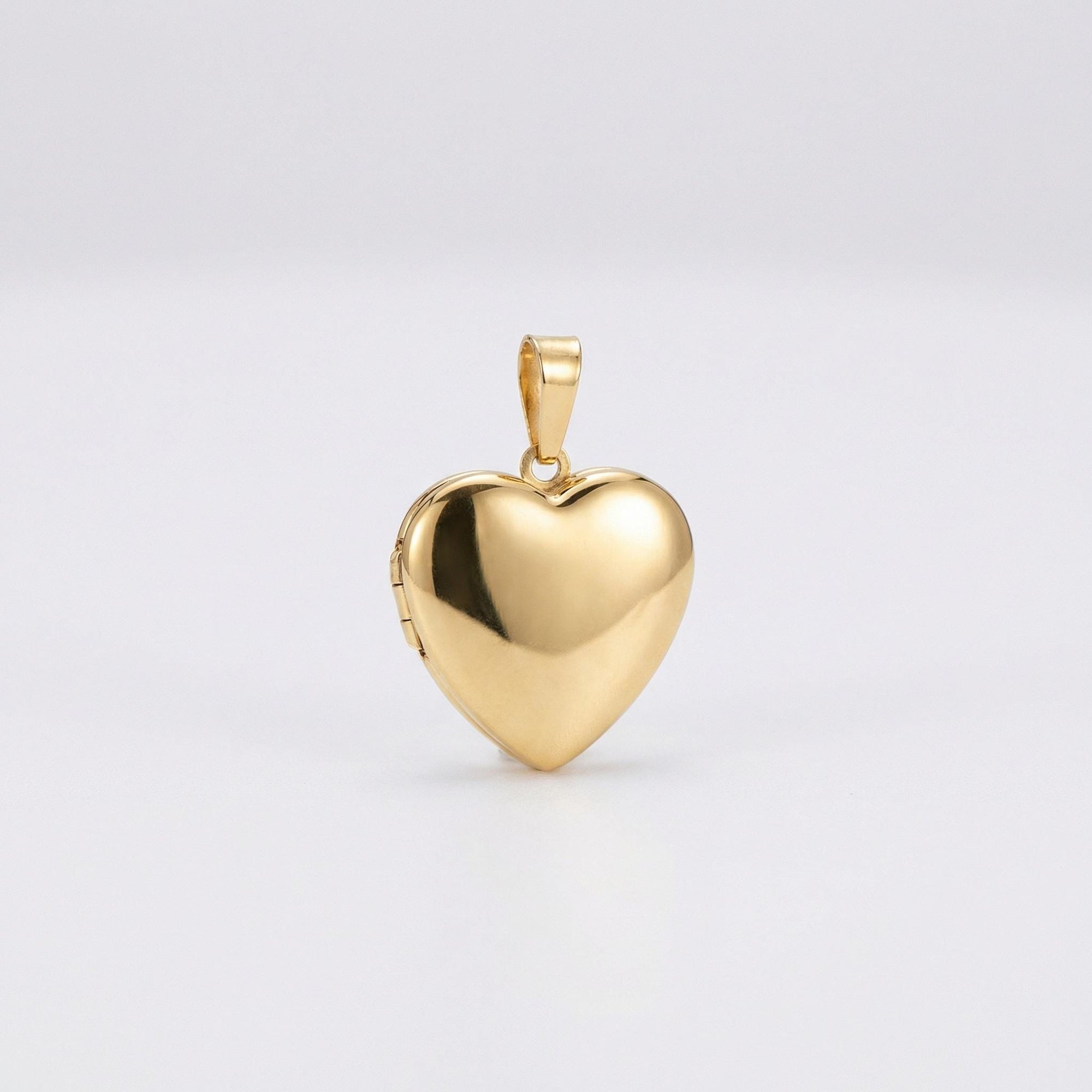 14k Gold Filled Heart Locket Necklace, Memorial Gift - Melt'm Jewelry