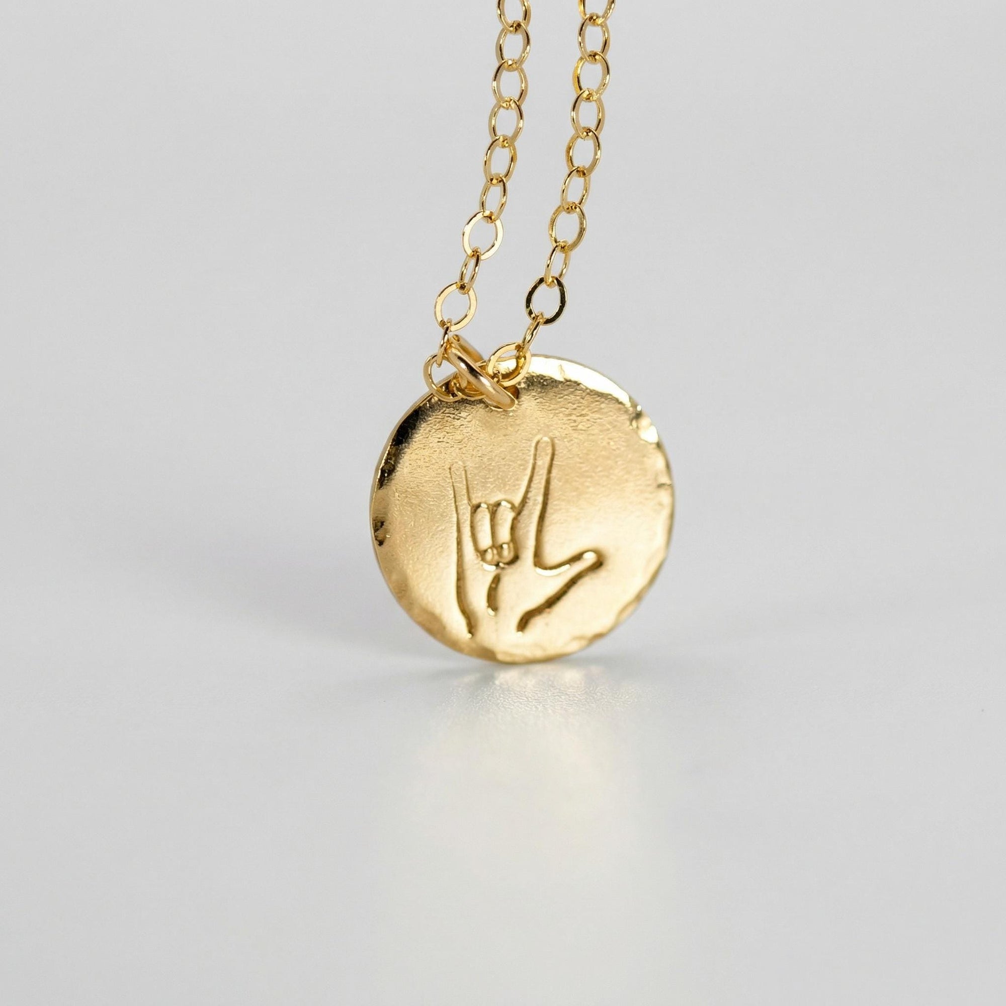 I Love You Necklace, ASL Sign Necklaces For Best Friends, Sisters - Melt'm Jewelry