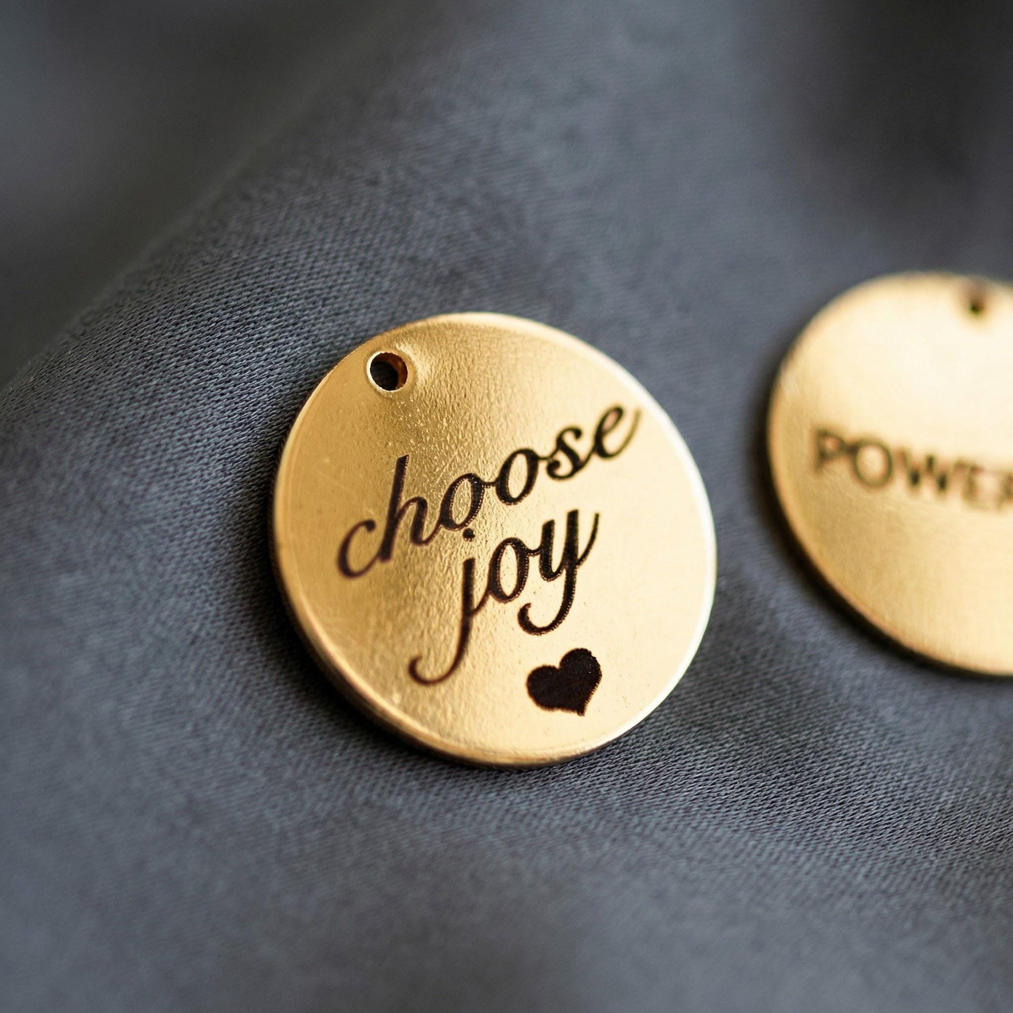 Actual Handwriting Disk Necklace, Kids Name Gold Pendant - Melt'm Jewelry