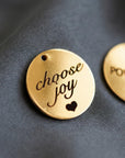 Actual Handwriting Disk Necklace, Kids Name Gold Pendant - Melt'm Jewelry