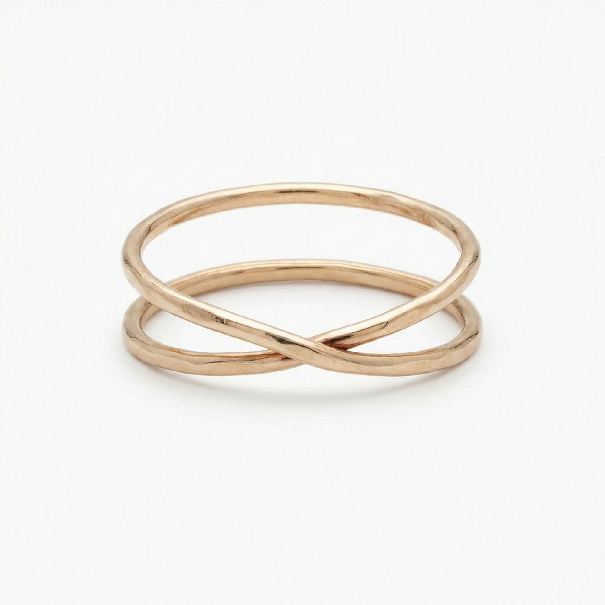 X Ring, Wrap Ring, Criss Cross Ring in gold filled or sterling silver - Melt'm Jewelry