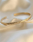 Open Cuff Bracelet Leaf & Flowers Art Nouveau - Melt'm Jewelry