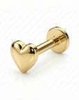 Heart Cartilage Earrings in 14k Gold - Melt'm Jewelry