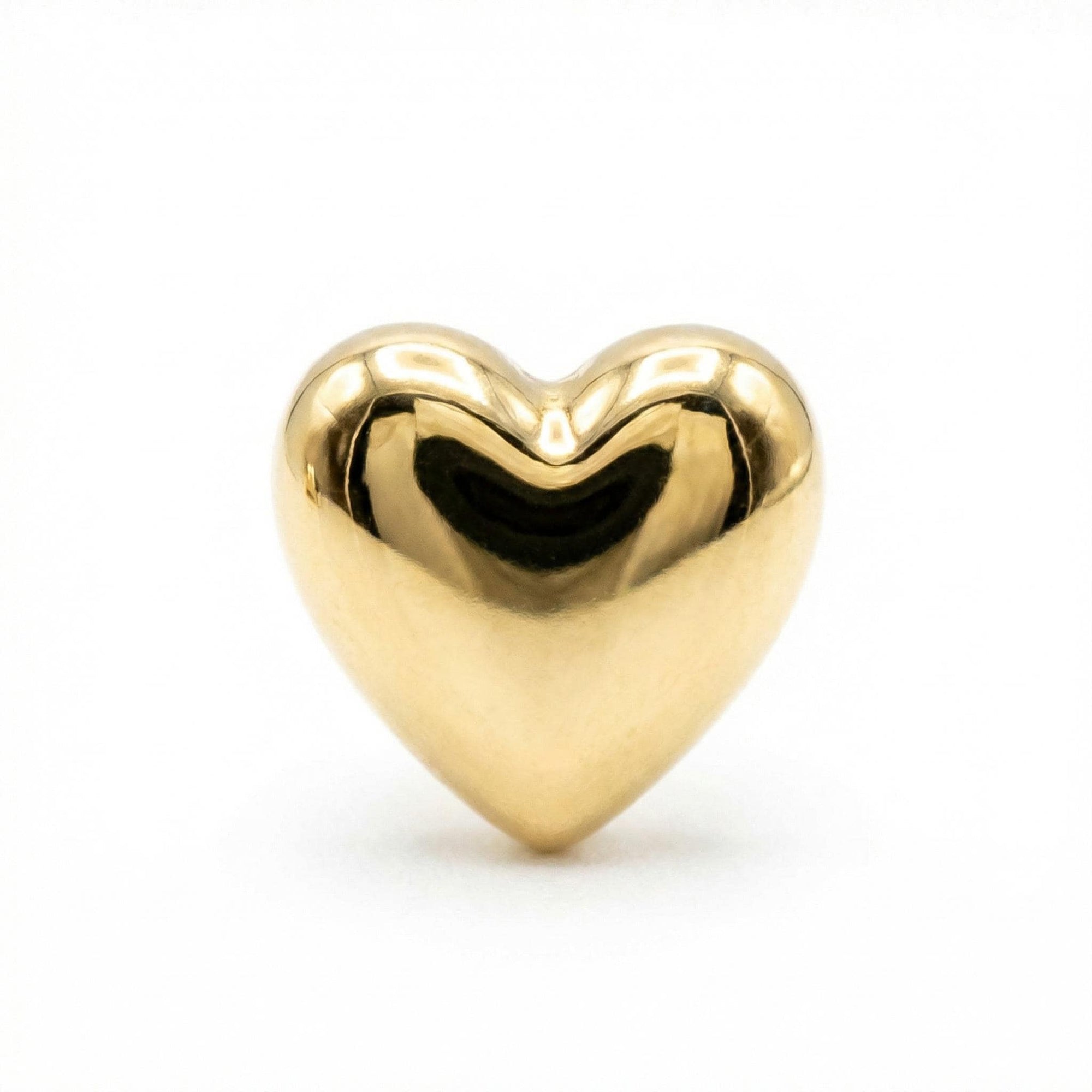 Heart Cartilage Earrings in 14k Gold - Melt'm Jewelry