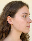 Freshwater Pearl Chain Earrings in Gold Filled, Solid Gold or Sterling Silver - Melt'm Jewelry